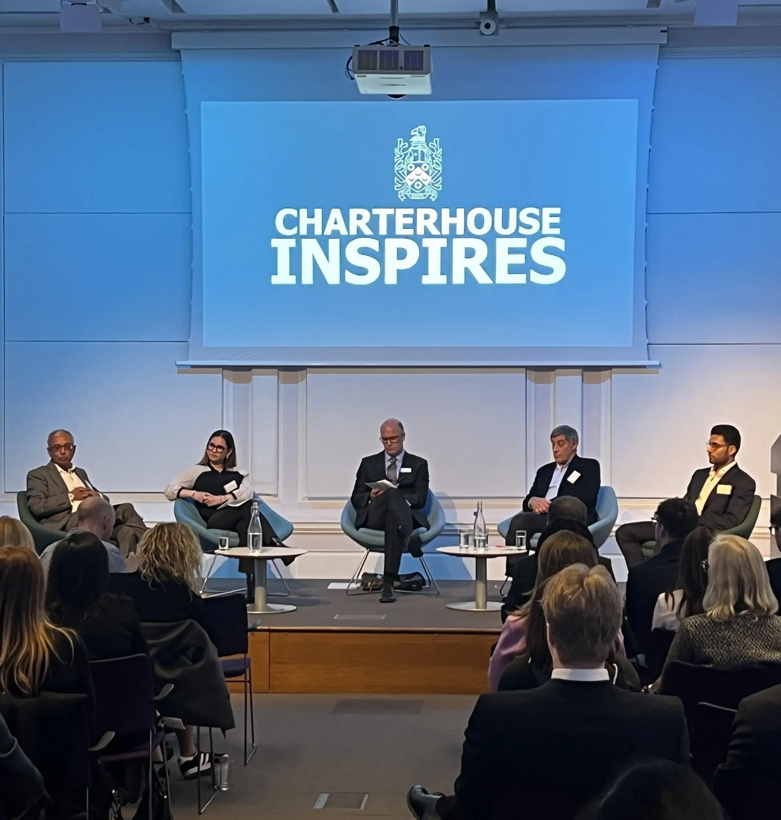 Teachers preside over a town hall-like meeting - 'Charterhouse Inspires'